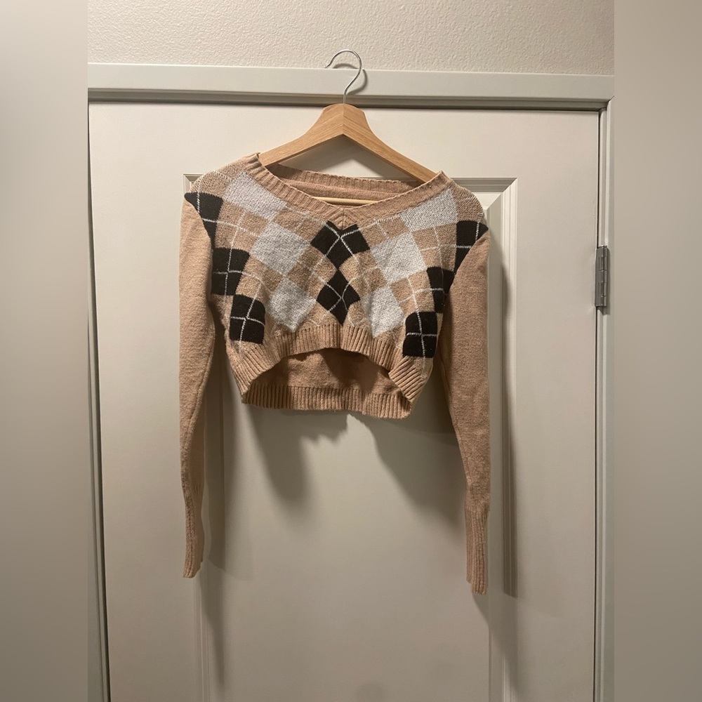 women’s crop top argyle women’s tee